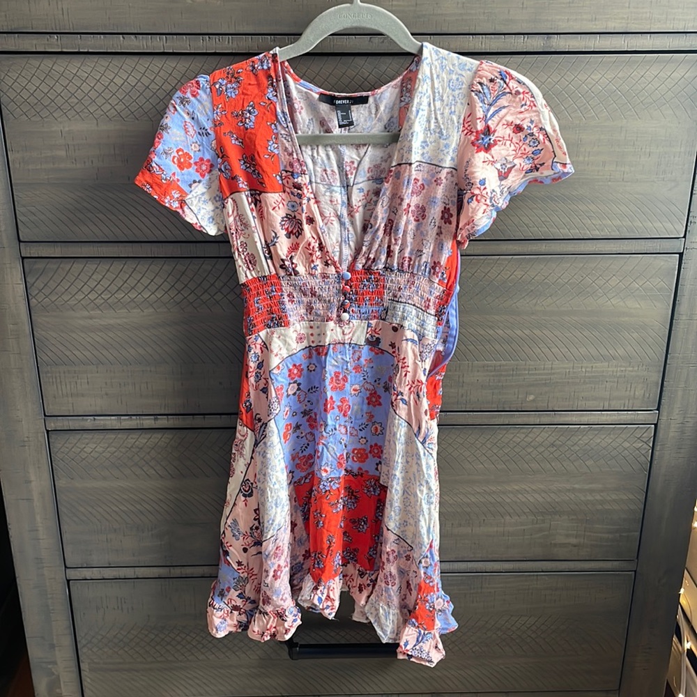Forever 21 Patchwork Dress